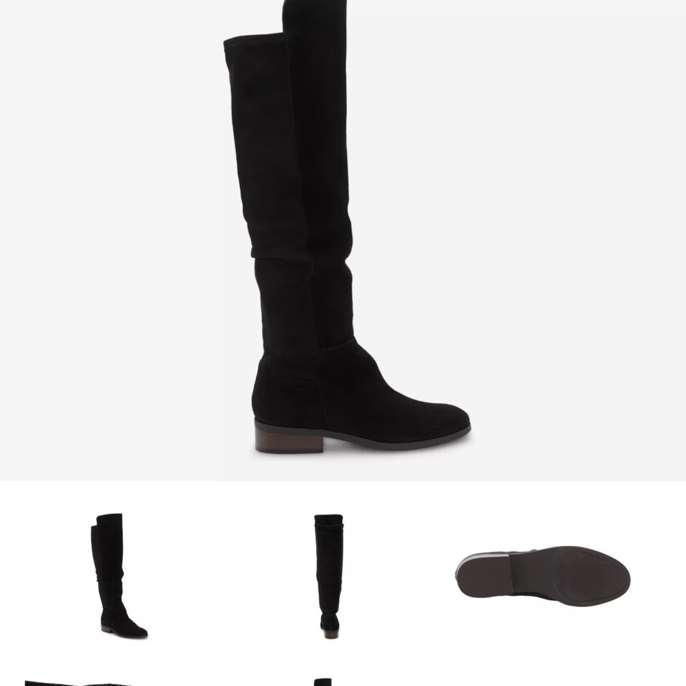Lucky Black Knee-High Women's Boots 6.5